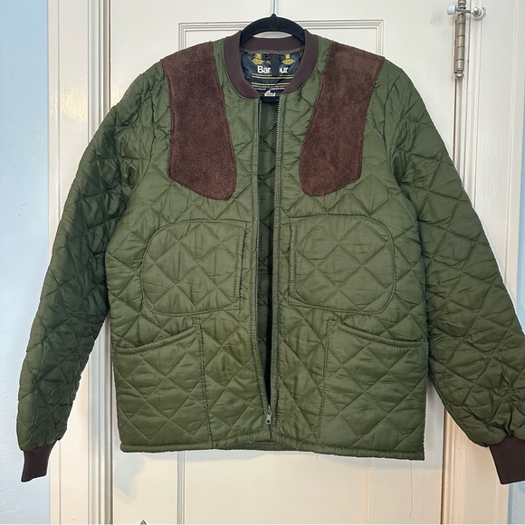 Vintage Barbour Sutherland Jacket Medium Green Quilted Shooting Hunting Sz M - Picture 3 of 15
